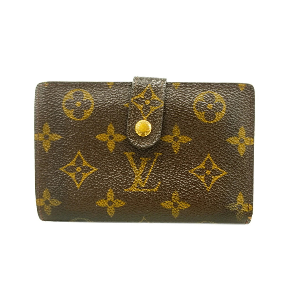 Louis Vuitton Monogram Portemonnaie Viennois Wallet M61663 Brown Women's